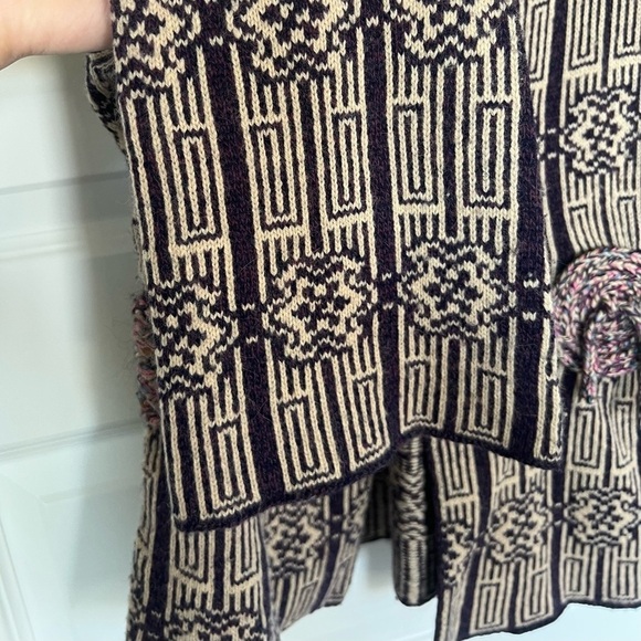 Women's Black and Pink Cardigan Sweater - Picture 9 of 14